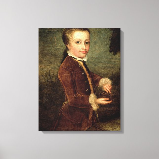 Toile Portrait de Wolfgang Amadeus Mozart âgé (Recto)