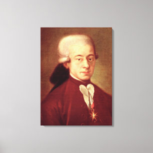 Toile Portrait de Wolfgang Amadeus Mozart après 1770