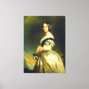 Toile Portrait de Young Queen Victoria