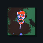 Toile Portrait d'Edgar Allan Poe Pop Art<br><div class="desc">Edgar Allan Poe était un écrivain américain, surtout connu pour ses nouvelles, notamment ses contes de mystère et de macabre.</div>