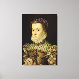 Toile Portrait d'Elizabeth de 1554-92) reines o de