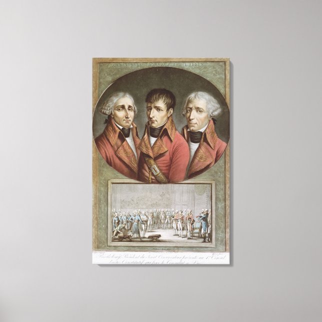 Toile Portrait des trois consuls de la République (Recto)