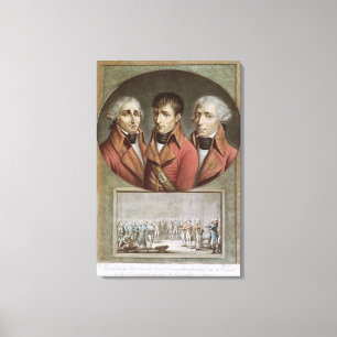 Toile Portrait des trois consuls de la République