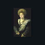 Toile Portrait d'Isabella d'Este<br><div class="desc">Portrait d'Isabella d'Este | par Titian | Lieu de l'art : Musée Kunsthistorisches,  Vienne,  Autriche | Artiste italien | Numéro de collection d'images : XAM58897</div>