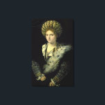 Toile Portrait d'Isabella d'Este<br><div class="desc">Portrait d'Isabella d'Este | par Titian | Lieu de l'art : Musée Kunsthistorisches,  Vienne,  Autriche | Artiste italien | Numéro de collection d'images : XAM58897</div>