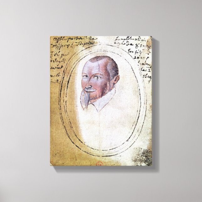 Toile Portrait d'Olivier de Serres (Recto)