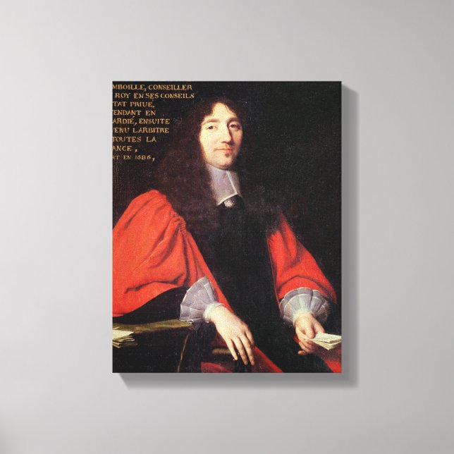 Toile Portrait d'Olivier Lefevre (Recto)