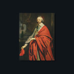 Toile Portrait du Cardinal de Richelieu<br><div class="desc">Portrait du Cardinal de Richelieu | par Philippe de Champaigne | Lieu de l'art : Musée des Beaux-Arts,  Rouen,  France | Artiste français | Numéro de collection d'images : XOU173257</div>