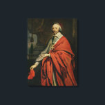 Toile Portrait du Cardinal de Richelieu<br><div class="desc">Portrait du Cardinal de Richelieu | par Philippe de Champaigne | Lieu de l'art : Musée des Beaux-Arts,  Rouen,  France | Artiste français | Numéro de collection d'images : XOU173257</div>