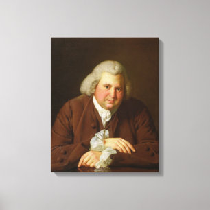 Toile Portrait du Dr Erasmus Darwin