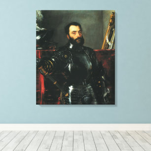 Toile Portrait du duc d'Urbin par Titien