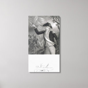 Toile Portrait du Général Francis Marion à la bataill