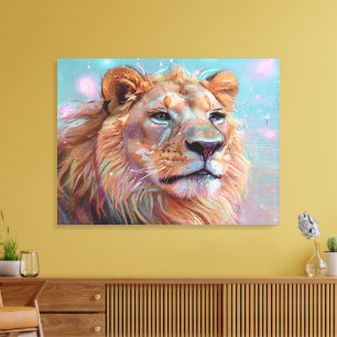 Toile Portrait du lion