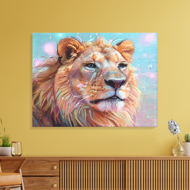 Toile Portrait du lion (Insitu(Salon))