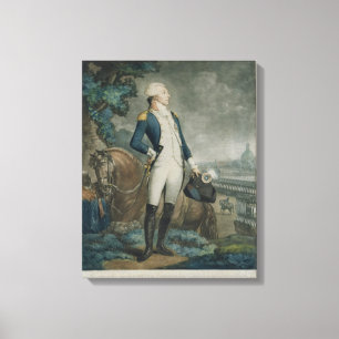 Toile Portrait du marquis de La Fayette