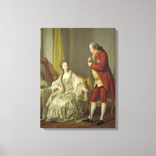Toile Portrait du marquis de Marigny et sien