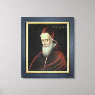 Toile Portrait du Pape Pie V (1504-72) (huile sur toile)