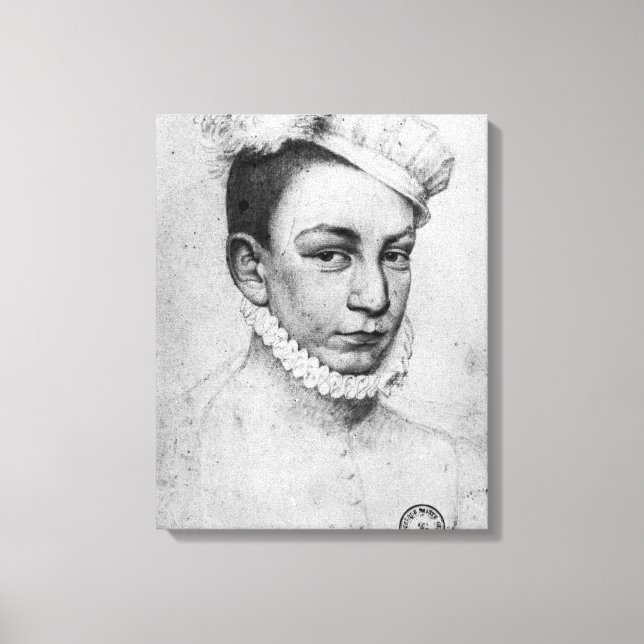 Toile Portrait du roi Charles IX de France, 1561 (Recto)