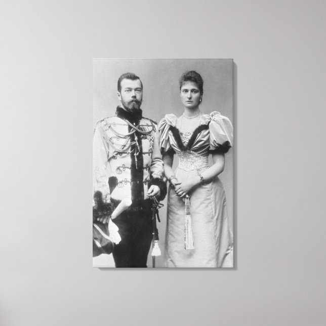 Toile Portrait du tsar Nicholas II (1868-1918 (Recto)
