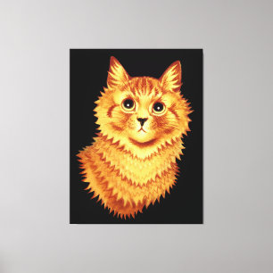 Toile Portrait d'un chat orange par Louis Wain