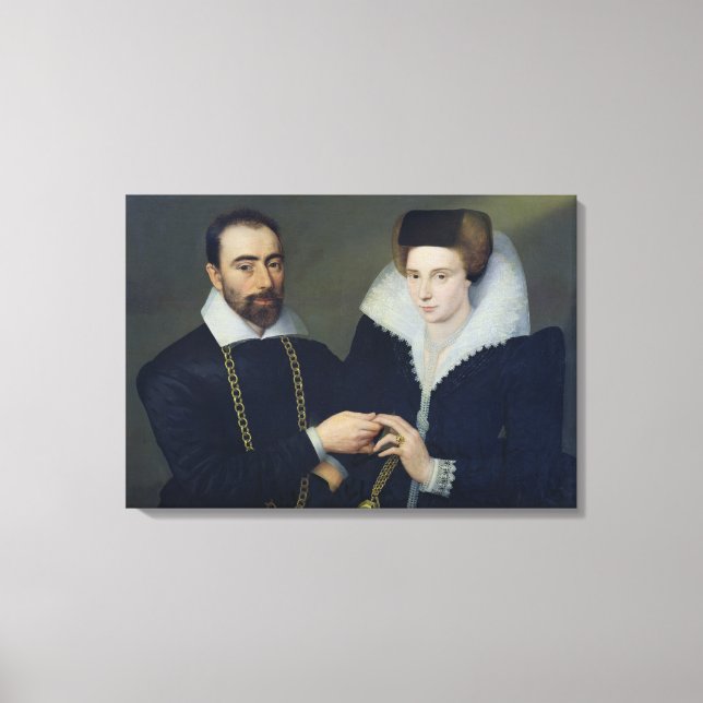 Toile Portrait d'un couple (Recto)