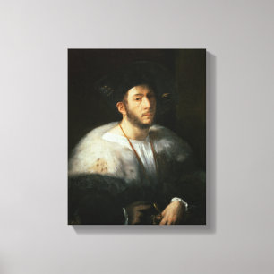 Toile Portrait d'un homme, probablement Cesare Borgia