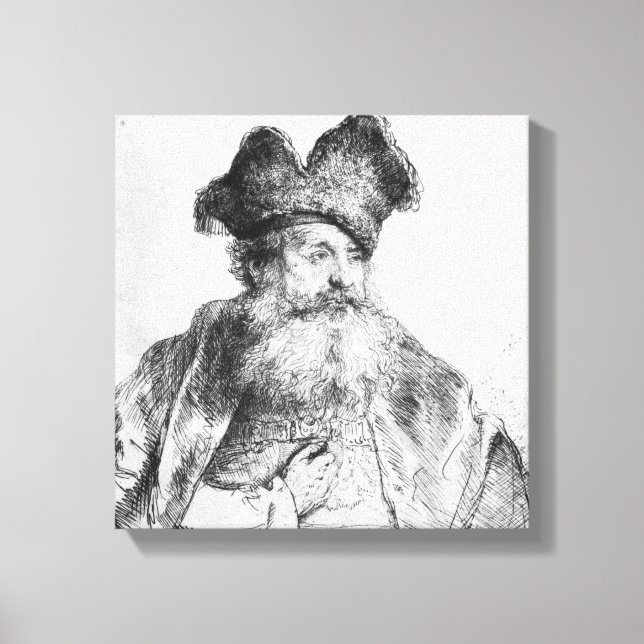 Toile Portrait d'un vieil homme (Recto)