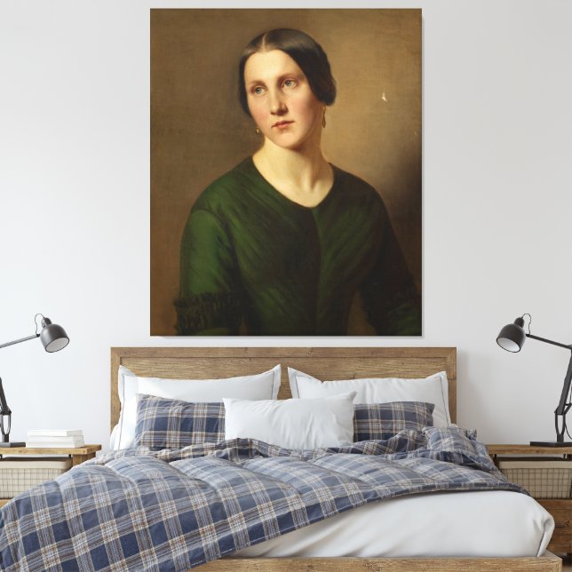 Toile Portrait d'une femme (Insitu(Chambre))