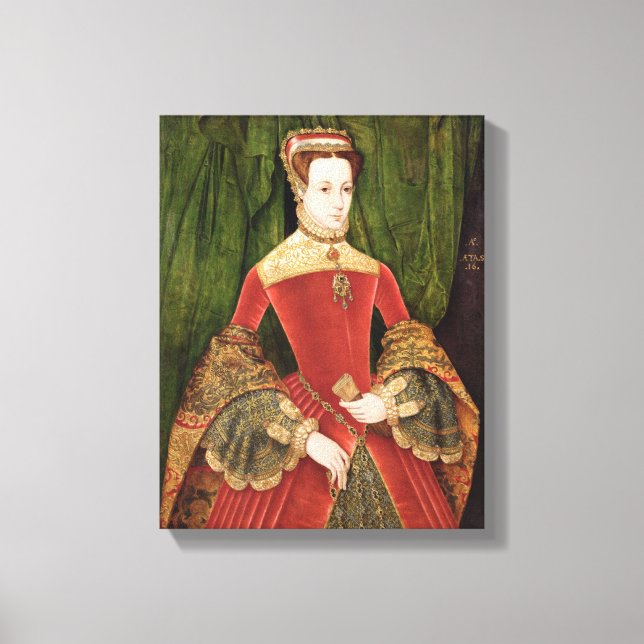 Toile Portrait d'une femme, aged 16, previously (Recto)