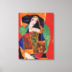 Toile "Portrait d'une femme" Egon Schiele