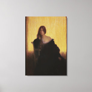 Toile Portrait d'une femme (en pastel sur le papier)