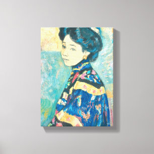 Toile Portrait d'une femme japonaise (par Fujishima Take
