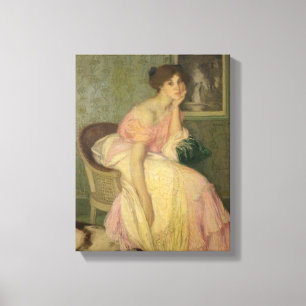 Toile Portrait d'une jeune fille, 1906