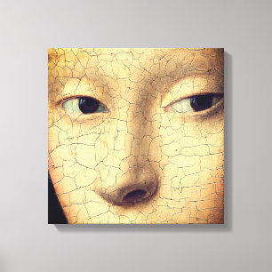 Toile Portrait d'une jeune fille (détail)