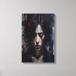 Toile Portrait émotionnel Abstrait Art contemporain