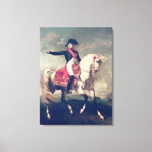 Toile Portrait équestre de Napoléon I 1810 (Recto)