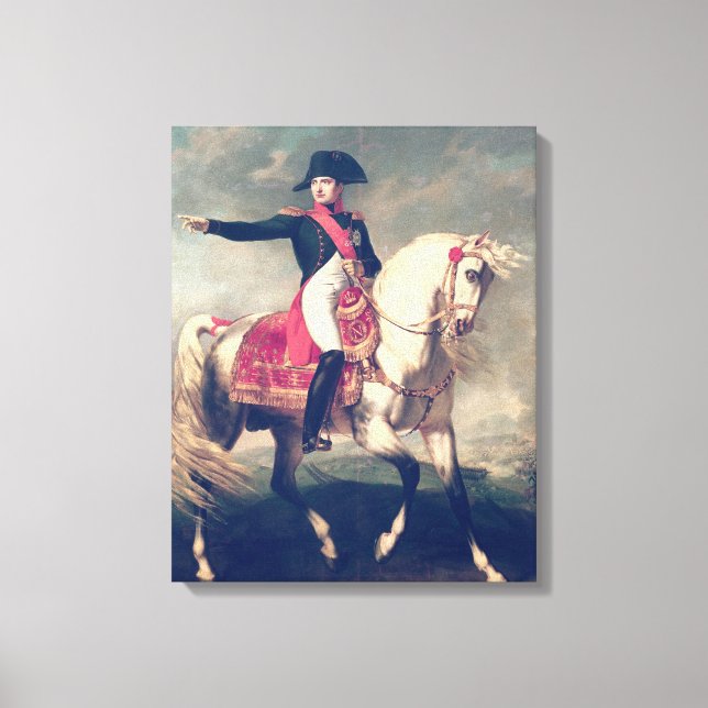 Toile Portrait équestre de Napoléon I 1810 (Recto)