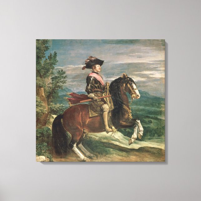 Toile Portrait équestre de Philippe IV c.1636 (Recto)