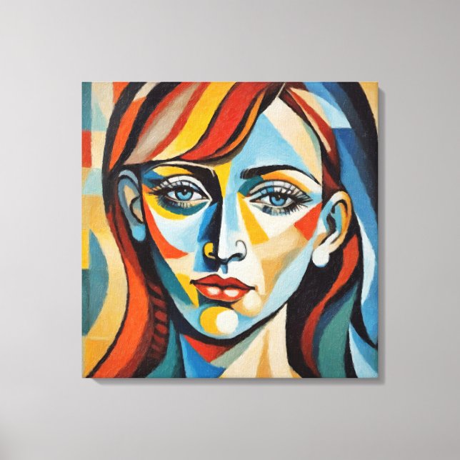 Toile Portrait, facettes chromatiques (Recto)