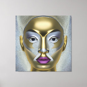 Toile Portrait féminin africain chic