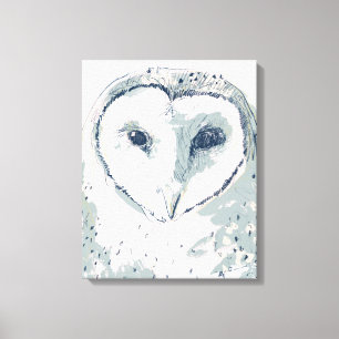 Toile Portrait funky Owl
