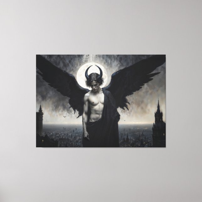 Toile Portrait gothique de Lord Lucifer (Recto)