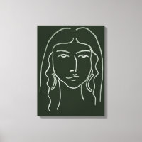 Portrait malachite avec cheveux longs