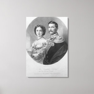 Toile Portrait mariage de Leurs Altesses Royales