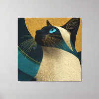 Portrait mosaïque siamois
