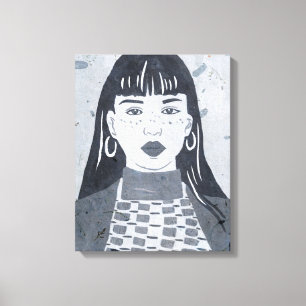 Toile Portrait nocturne
