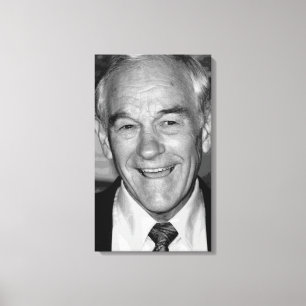Toile Portrait noir et blanc de Ron Paul