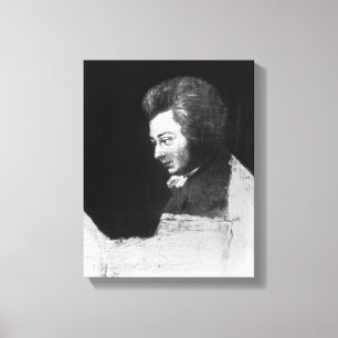 Toile Portrait non fini de Wolfgang Amadeus Mozart