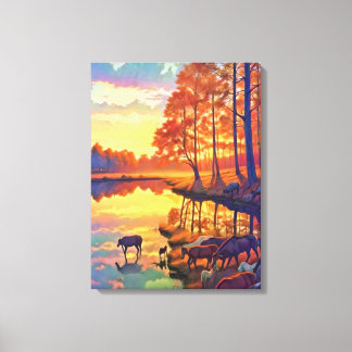 Toile portrait pittoresque de la sphère solaire près de 