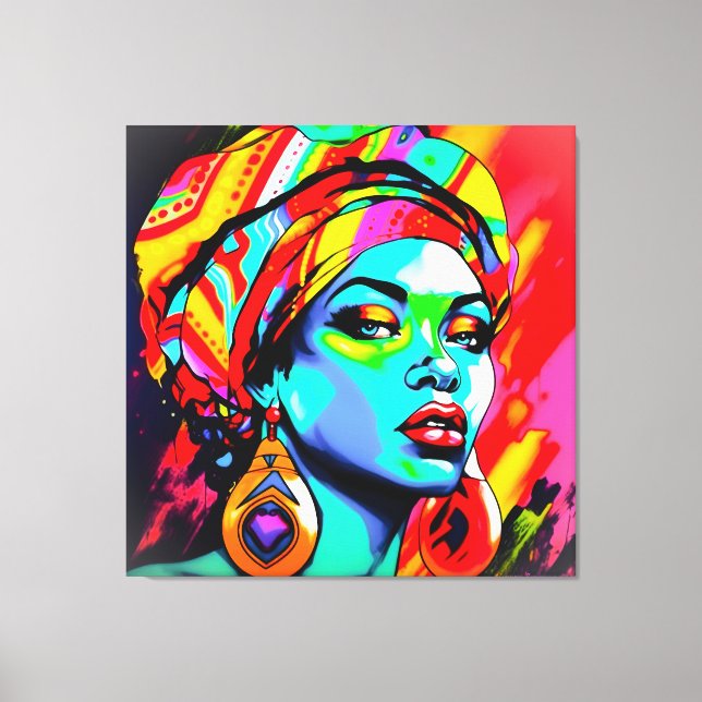 Toile Portrait Pop Art (Recto)